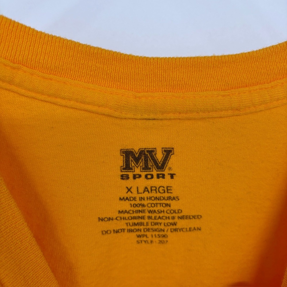 Yellow Toledo‎ Rockets T Shirt XL Men's MV Sport College NCAA Tee - Picture 6 of 6